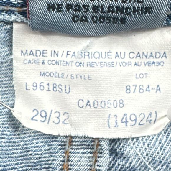 VTG Silver Jean 28x31 Straight Med Wash Y2K Street Western Casual Basic Grunge - Picture 12 of 16